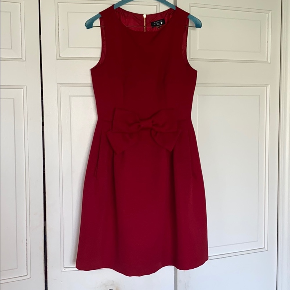 Tahari Red Dress with Bow